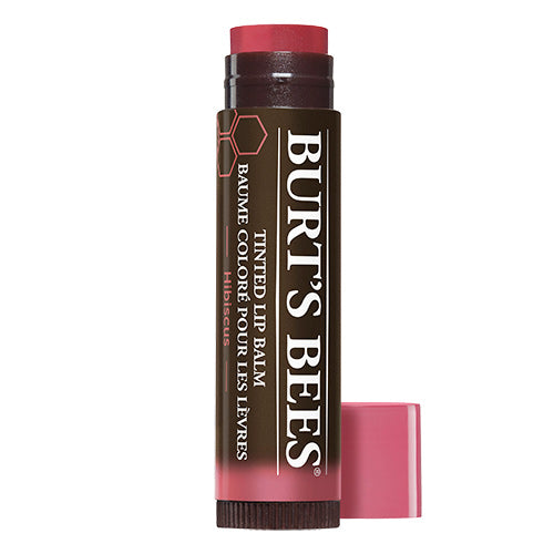 Burt 39   Bees Lip Balm Farvet Hibiscus