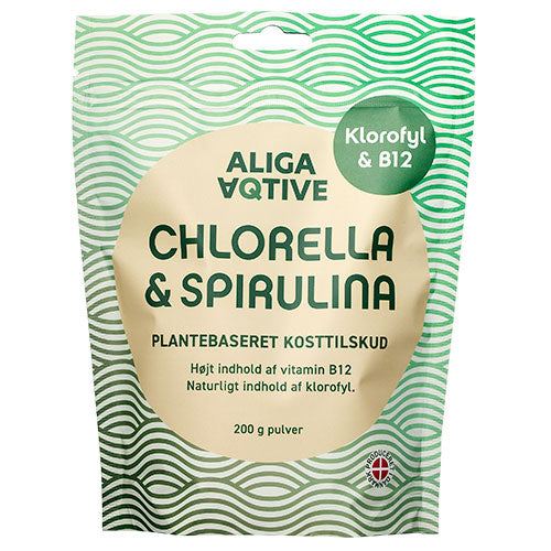 - Veganskaliga Aqtive Chlorella   Spirulina Pulver
