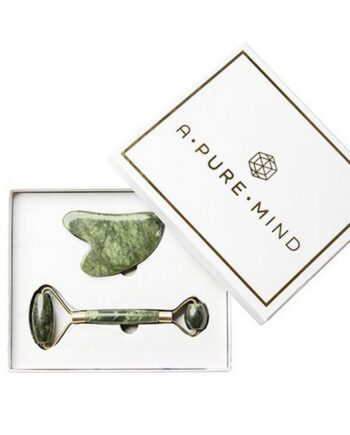 Pure Mind Jadesten Gaveæske Ansigtsrulle   Gua Sha Green Jade